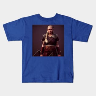 Viking Shield Maiden Kids T-Shirt